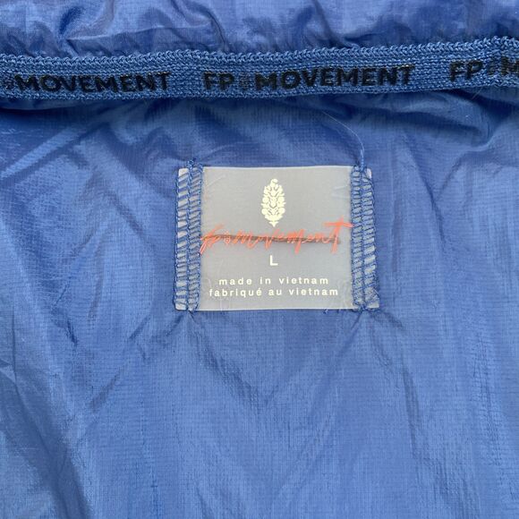 FP Movement Free People Womens Size Large In A Bubble Puffer Vest Blue NEW - Picture 6 of 15